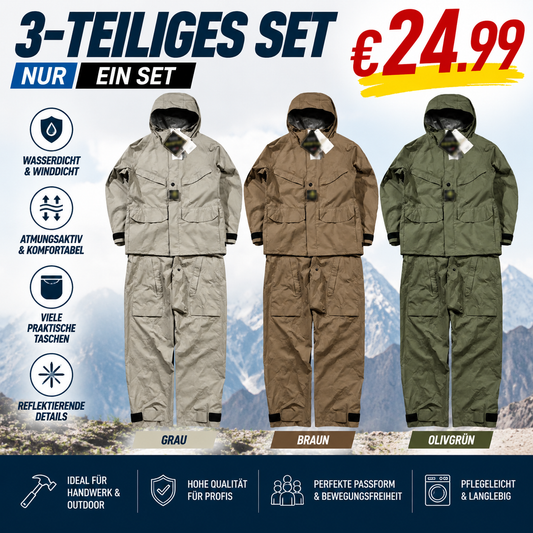 [Ausverkauf] Wasserdichte Jacke mit integrierter Hose
